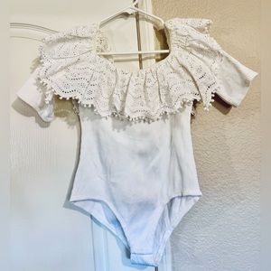 Sea New York off the shoulder ruffle bodysuit